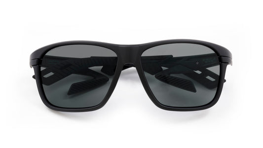 AirFly Aquila AF-402 Black Matt front view, polarized gray lens