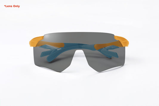AirFly Campus AF-306CYMT replacement lens Photochromic Gray in tinted state, front view